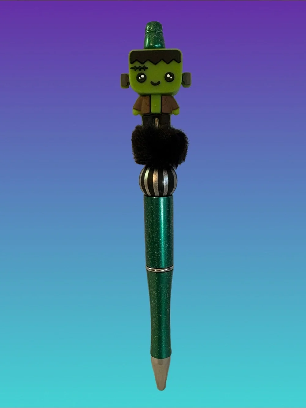 Handmade Green Little Frankenstein Pen